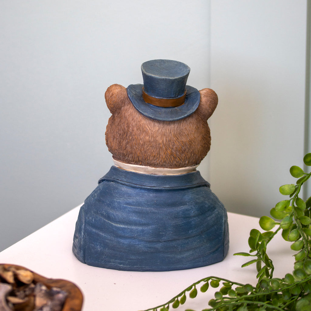Gentleman Bear Bust Ornament