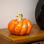 Orange & Gold Pumpkin Ornament