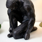 Bronze Kneeling Man Sculpture