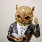 Reading Wise Owl Bust Ornament