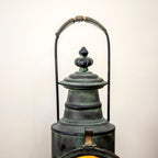 Antique Verdigris Railway Candle Lantern