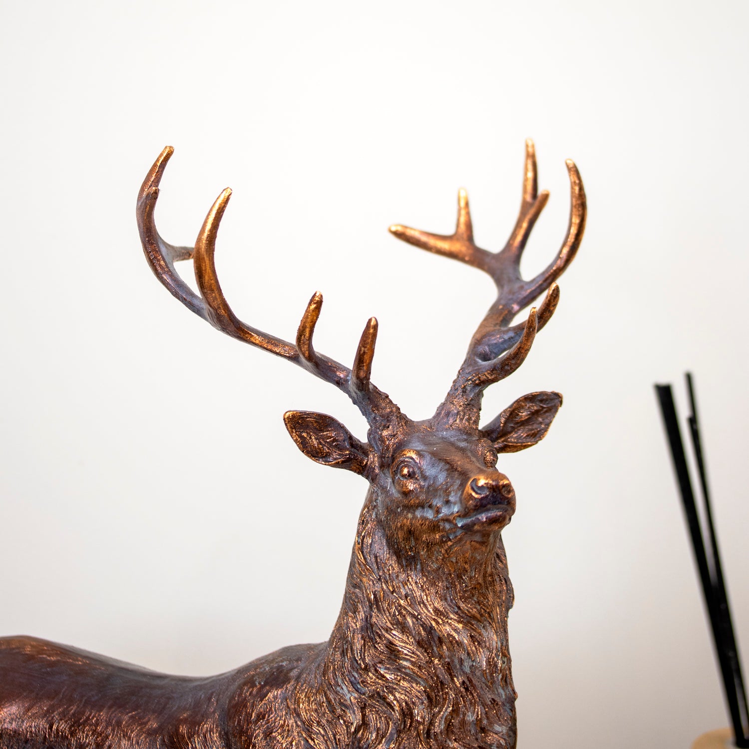 Bronze Effect Stag Sculpture
