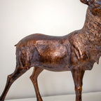 Bronze Effect Stag Sculpture