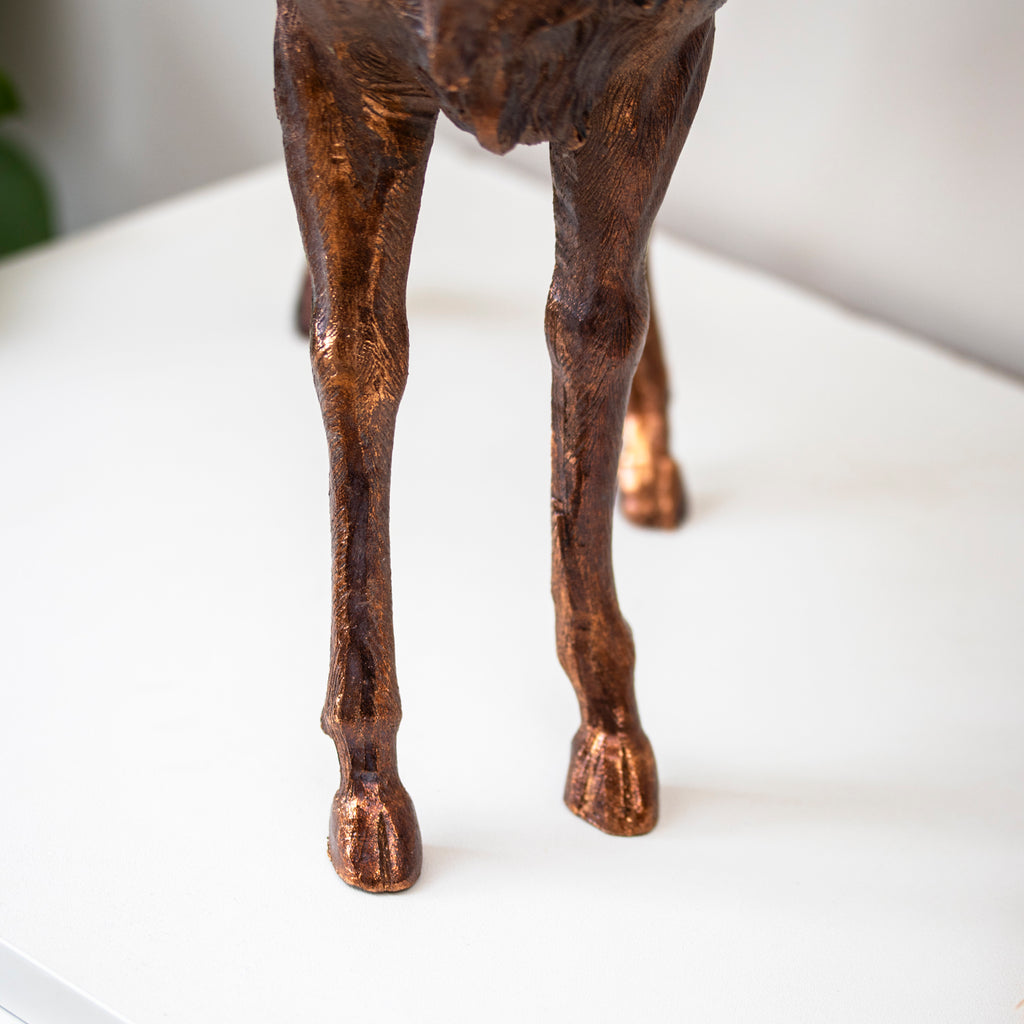 Bronze Effect Stag Sculpture