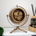 Antique Gold Moving Gears Mantel Clock