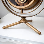 Antique Gold Moving Gears Mantel Clock
