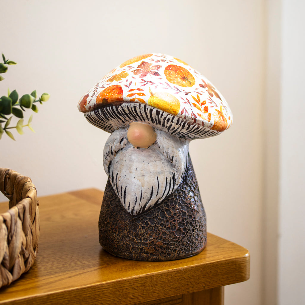 Autumn Mushroom Gnome Ornament