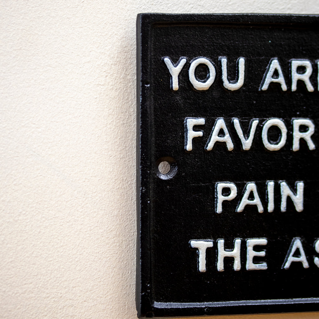 You Are My Favourite Pain In The Ass Sign