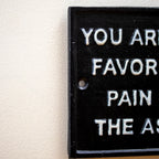 You Are My Favourite Pain In The Ass Sign