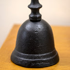 Black Cast Iron Hand Bell Ornament