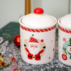 Set Of 3 Christmas Characters Storage Jars