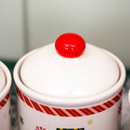Set Of 3 Christmas Characters Storage Jars
