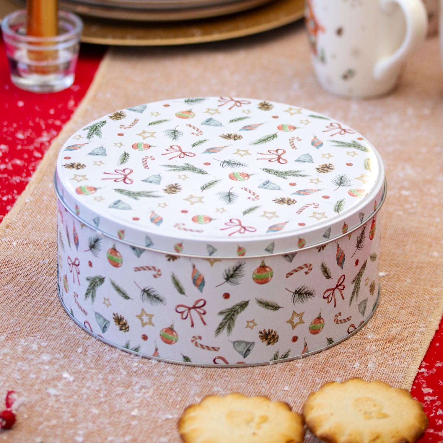 Set Of 3 Christmas Icons Nesting Cake Tins