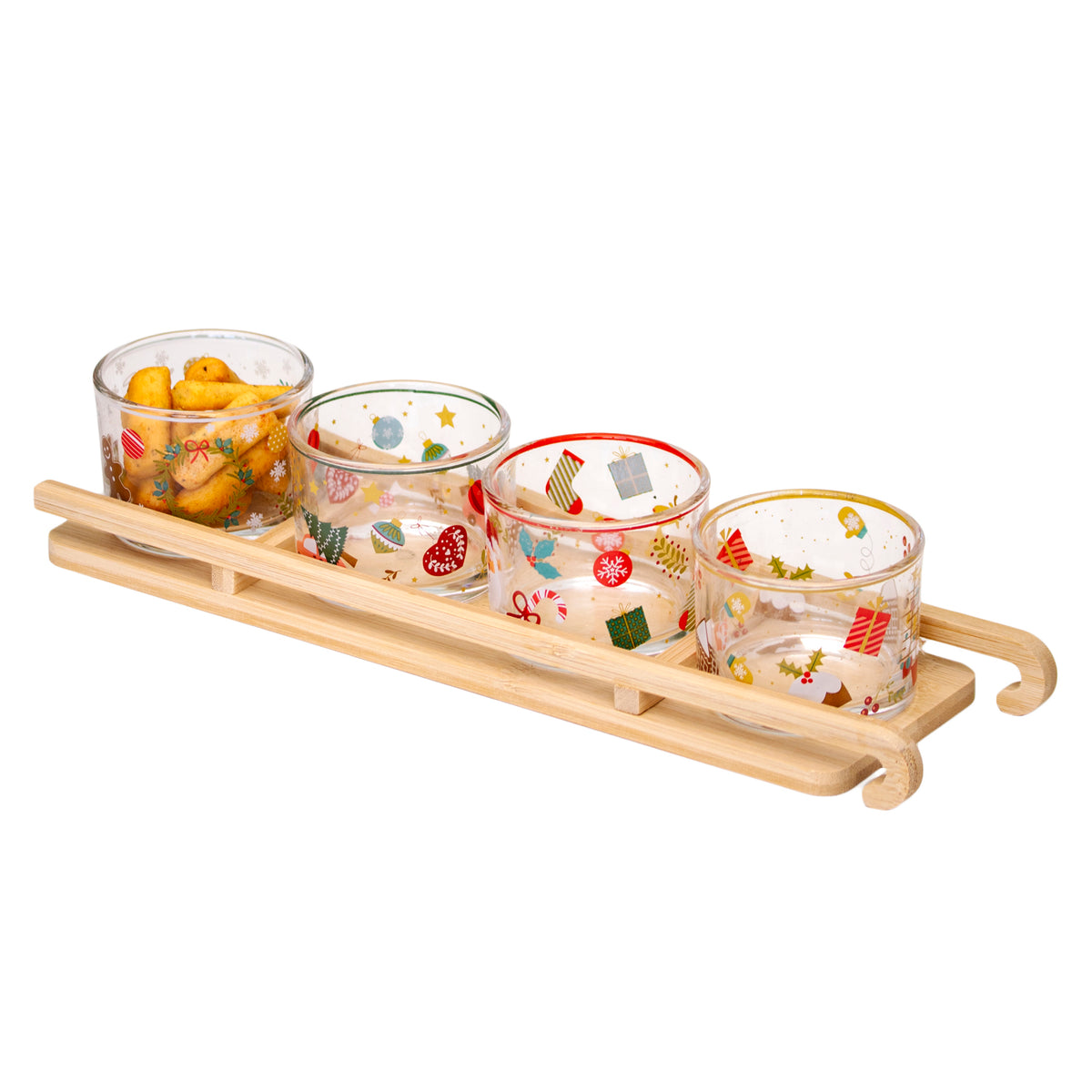 Christmas Sleigh Set Of 4 Serving Bowls