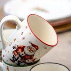 Set Of 6 Frosty Friends Christmas Mugs