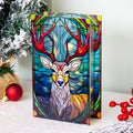 Stained Glass LED Stag Christmas Decoration