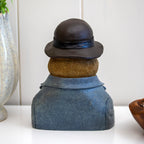 Gentleman Robin Bust Ornament With Bowler Hat