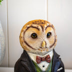 Gentleman Owl Bust Ornament