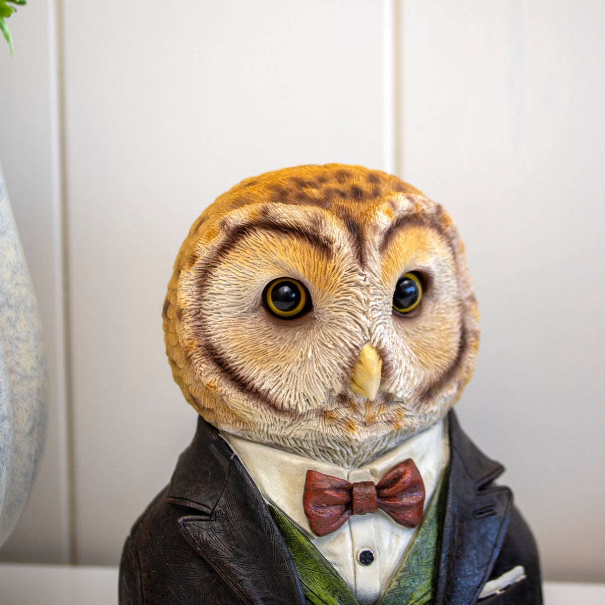 Gentleman Owl Bust Ornament