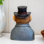 Gentleman Monkey Bust Ornament