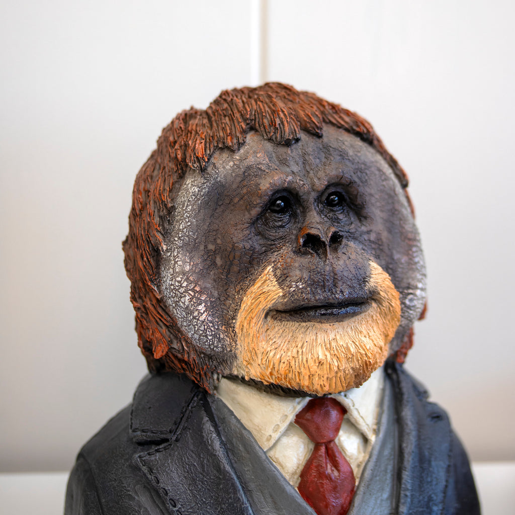 Gentleman Orangutan Bust Ornament