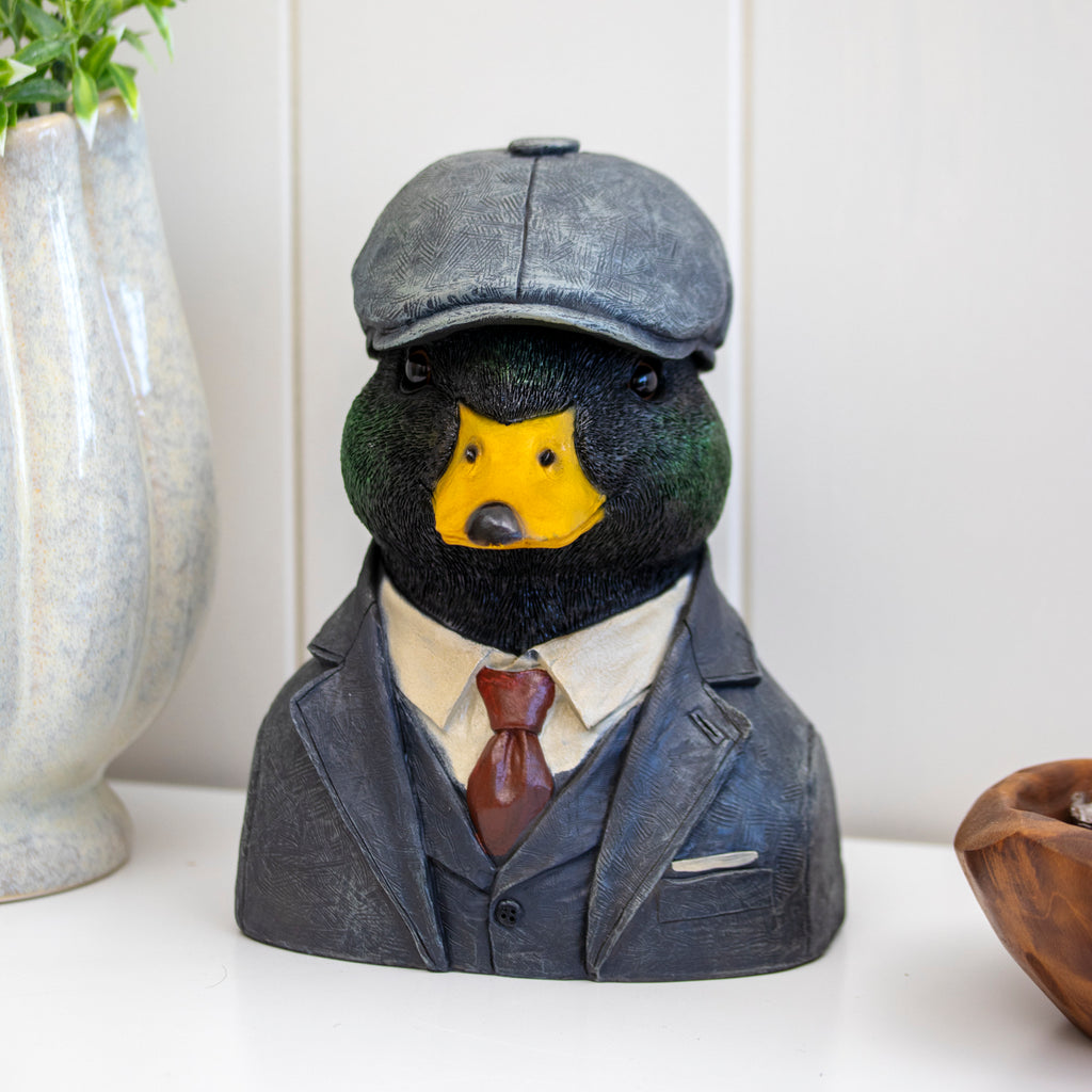 Gentleman Mallard Duck Bust Ornament
