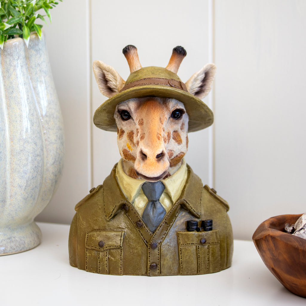 Safari Giraffe Bust Ornament