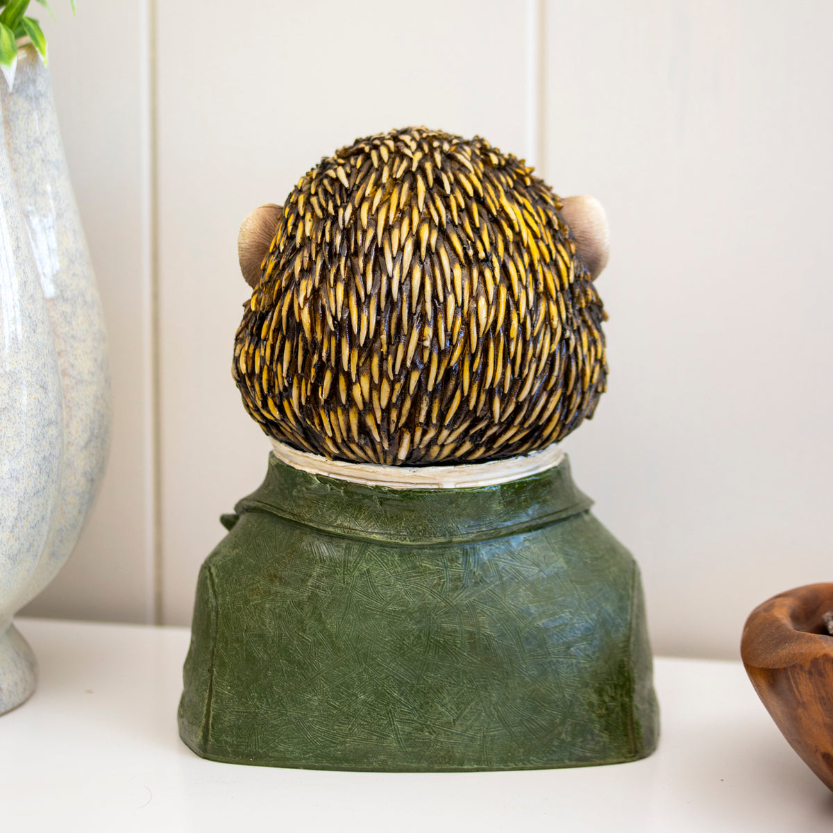 Gentleman Hedgehog Bust Ornament With Monocle