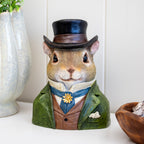 Gentleman Squirrel Bust Ornament