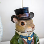 Gentleman Squirrel Bust Ornament