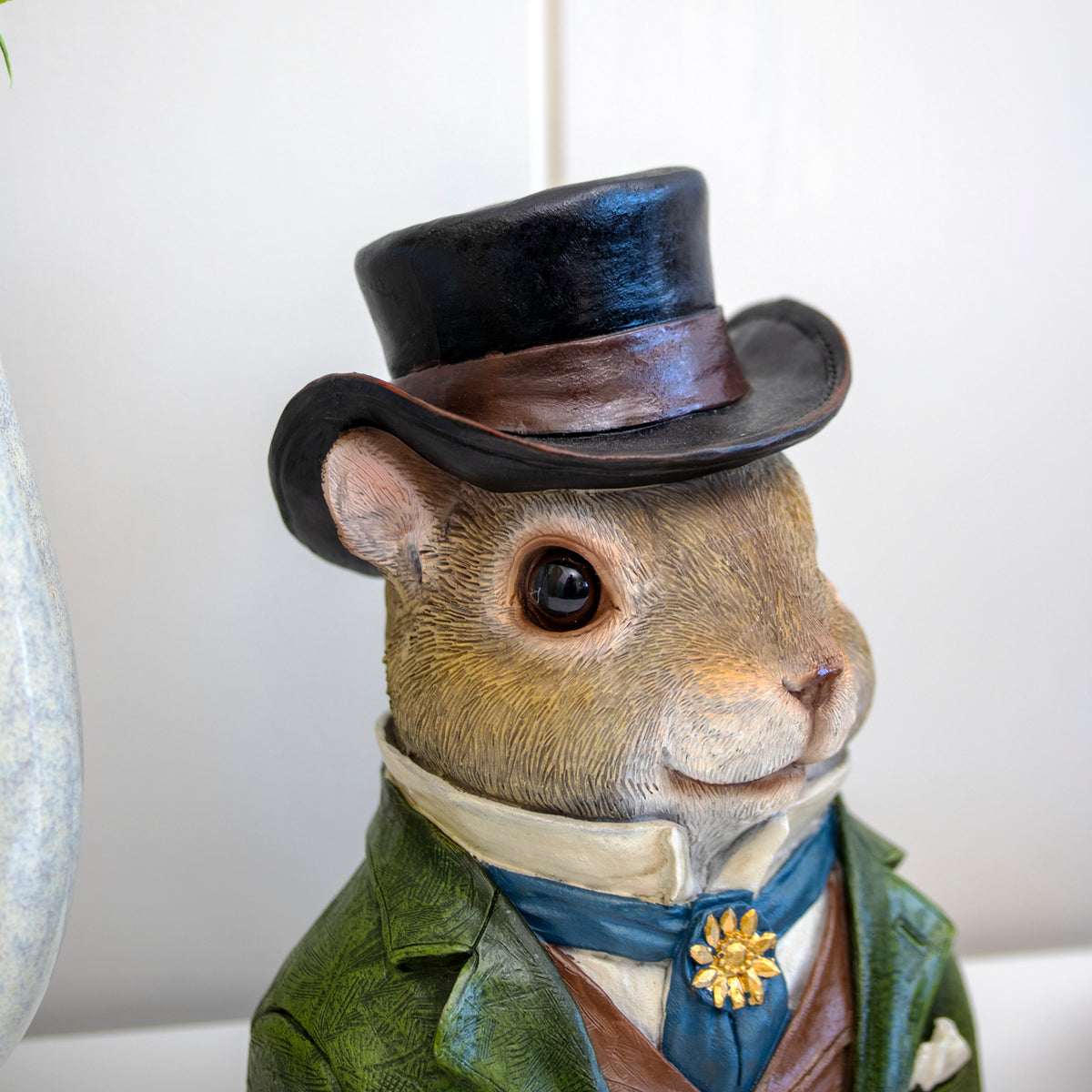 Gentleman Squirrel Bust Ornament