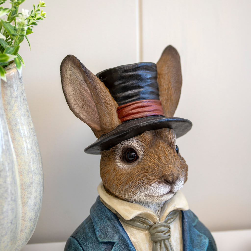 Gentleman Rabbit Bust Ornament