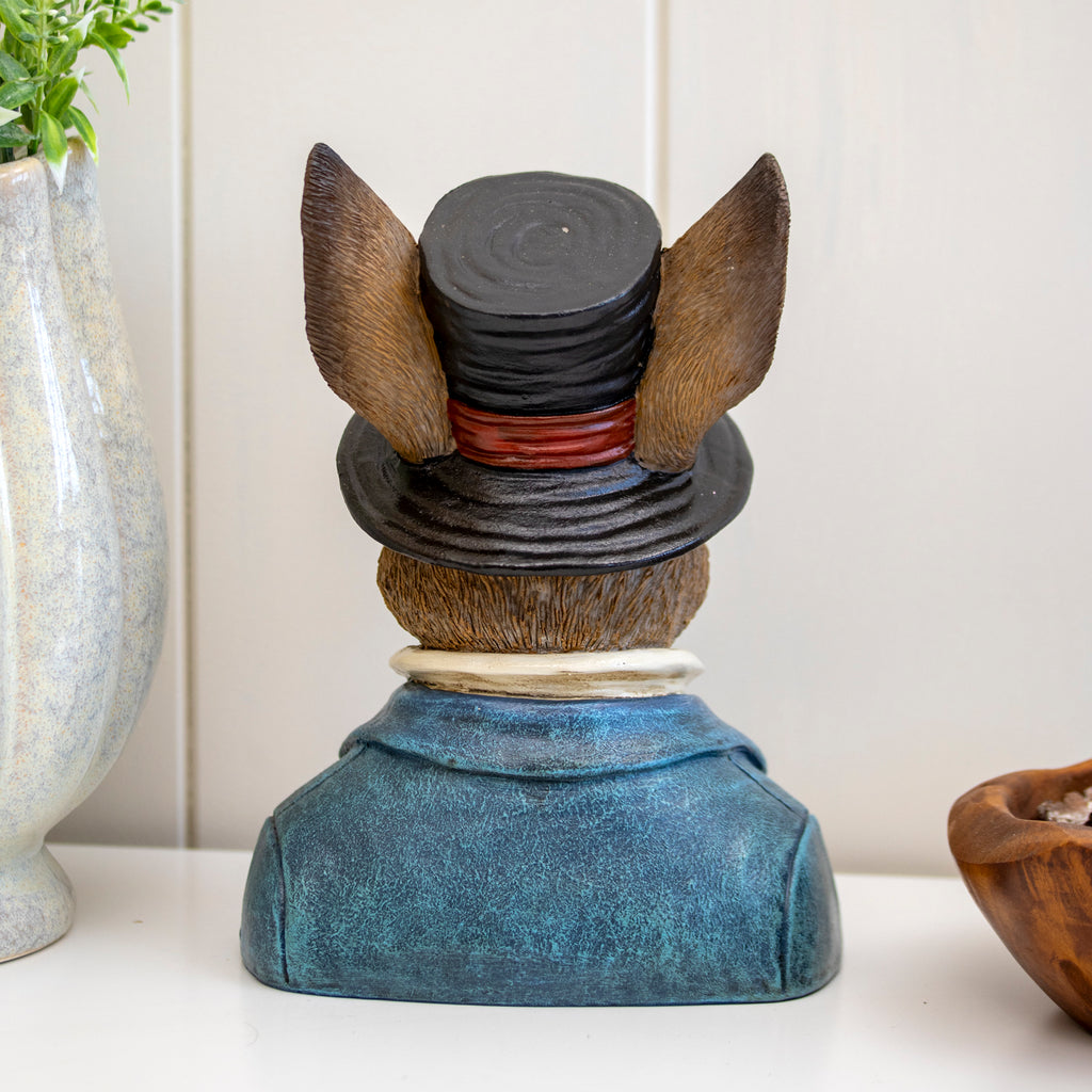 Gentleman Rabbit Bust Ornament
