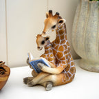 Giraffe & Calf Reading Book Ornament