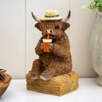 Highland Cow Drinking Pint Ornament