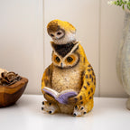 Owl & Baby Reading Book Ornament