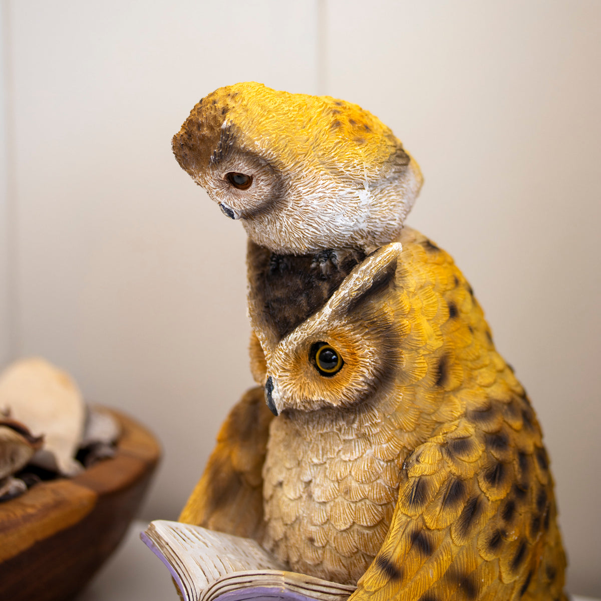 Owl & Baby Reading Book Ornament