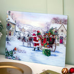Santa Claus Christmas Glass Worktop Saver