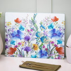 Floral Meadow Glass Worktop Saver