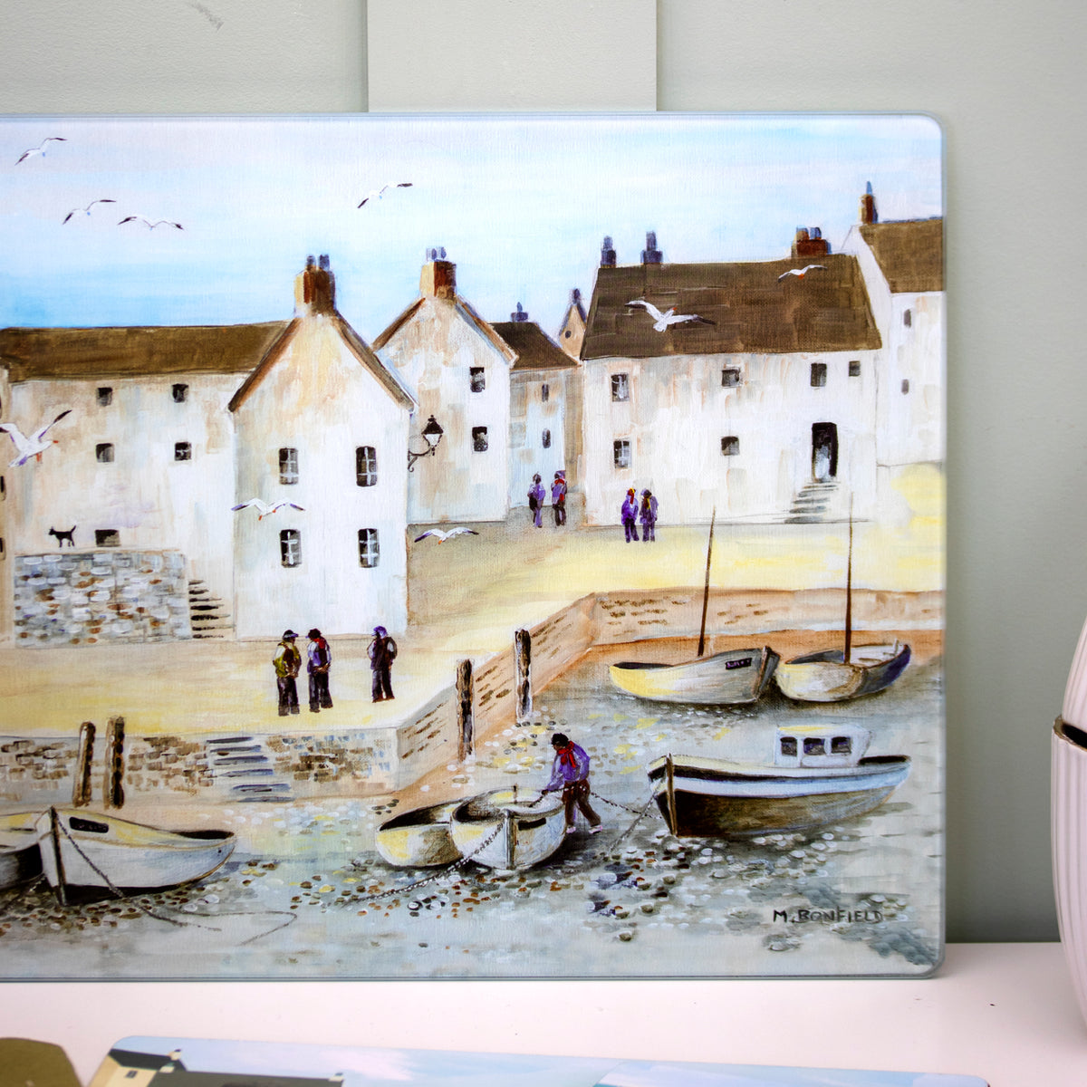 Cornish Harbour Glass Worktop Saver