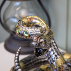 Steampunk Coiled Snake Ornament