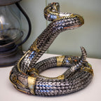 Steampunk Coiled Snake Ornament