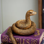 Gold Snake On Spell Books Ornament