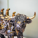Steampunk Highland Cow Ornament