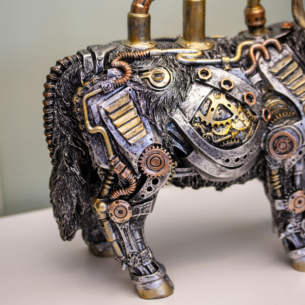 Steampunk Highland Cow Ornament