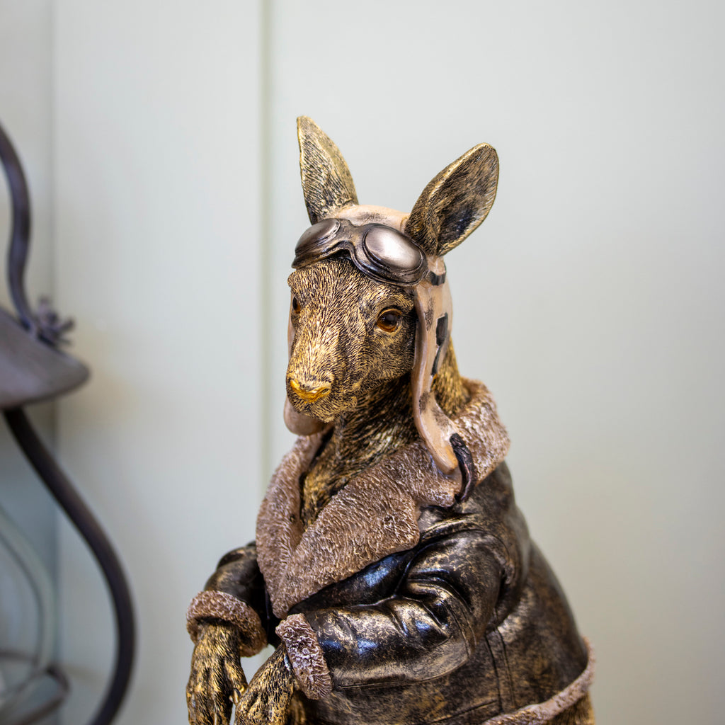 Pilot Kangaroo With Joey Ornament