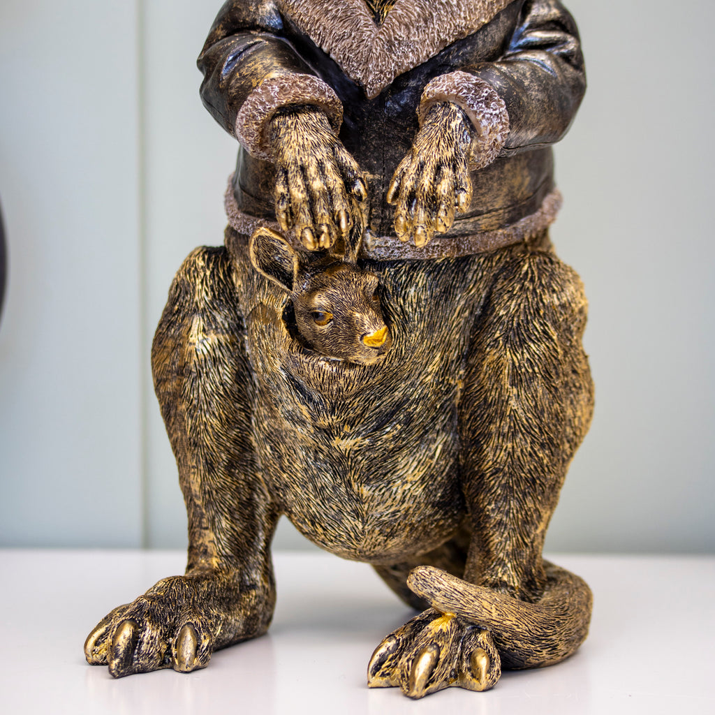 Pilot Kangaroo With Joey Ornament