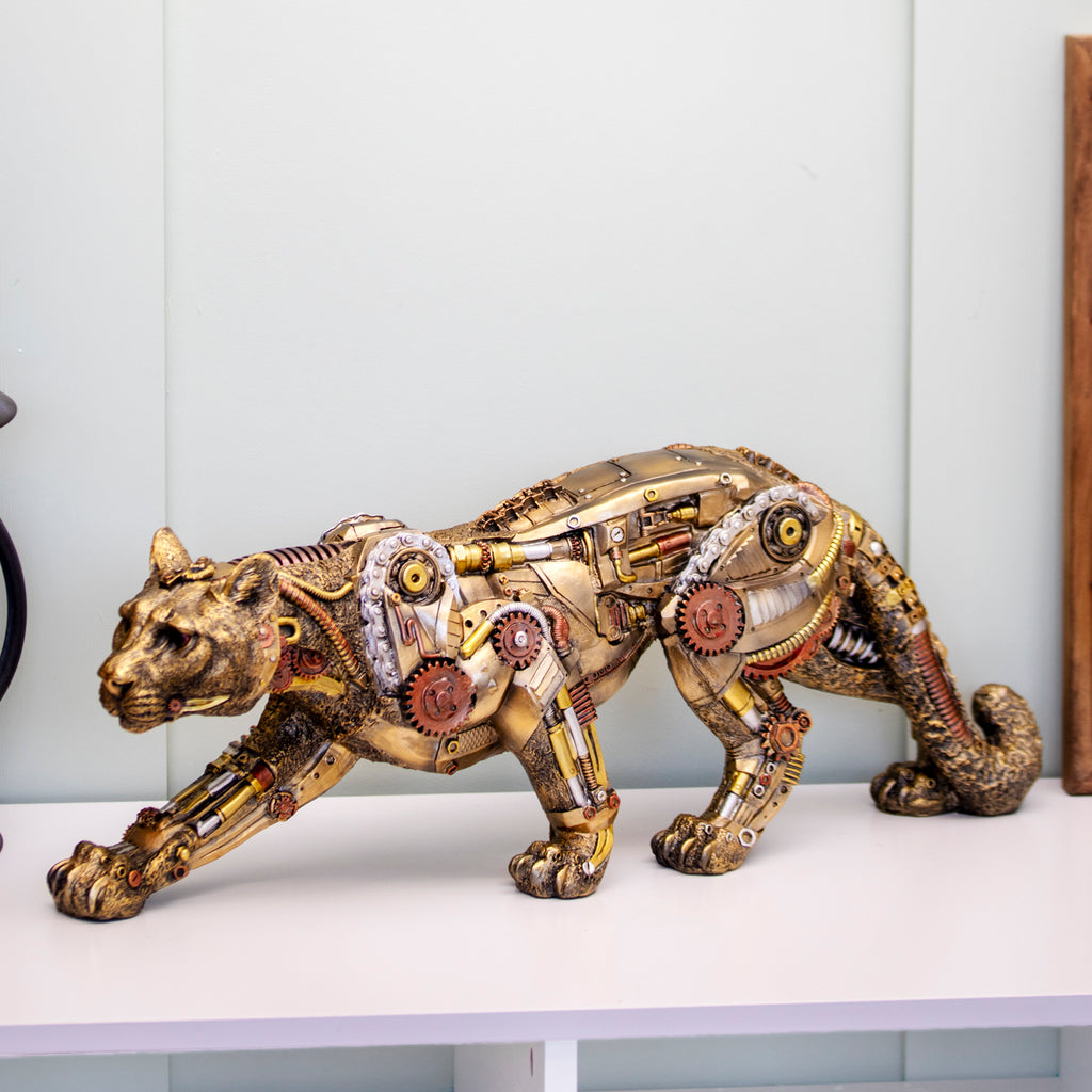Large Steampunk Big Cat Ornament
