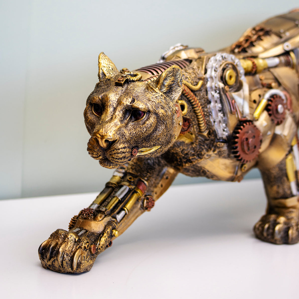 Large Steampunk Big Cat Ornament