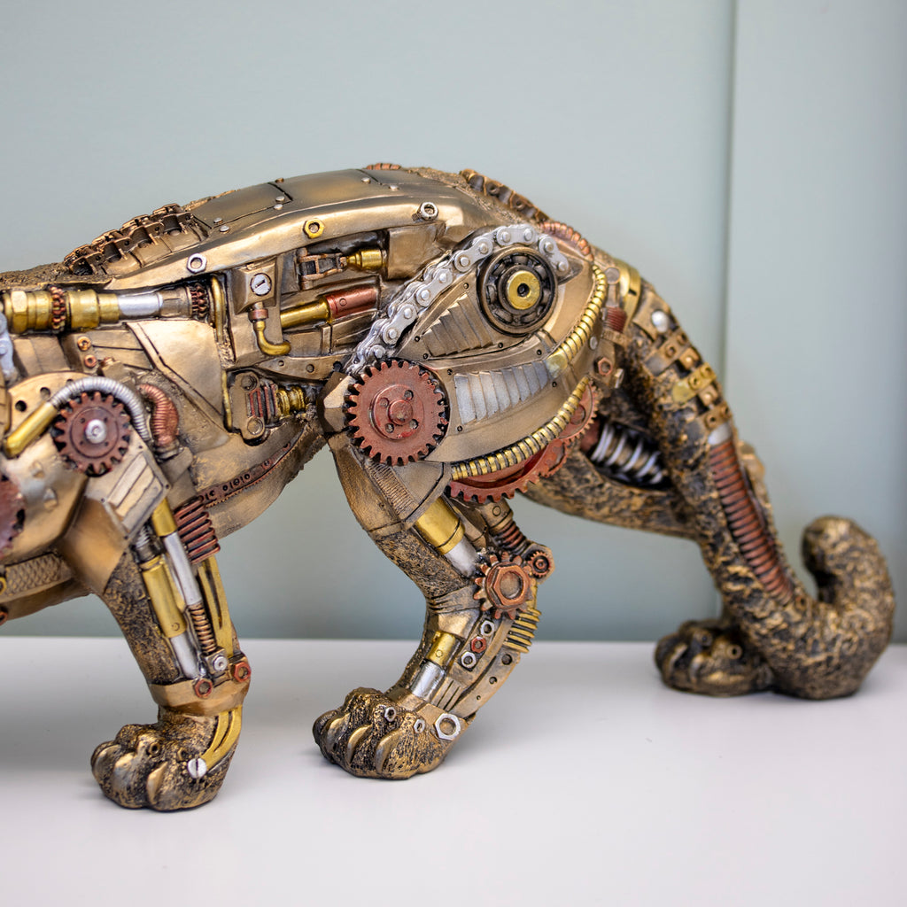 Large Steampunk Big Cat Ornament